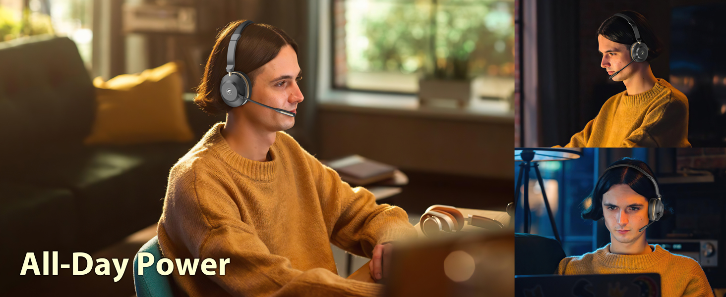 wireless headphones with microphone