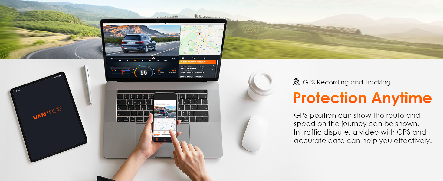 e1 dash cam gps
