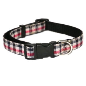 Rosewod Check Dog Collar