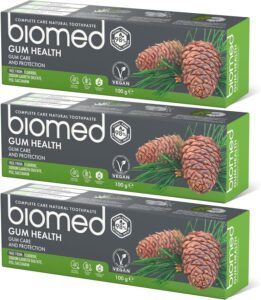BIOMED - 98% Natural Toothpaste Gum Health | Strengthening and Protecting Gums | Essential Oils from sage
