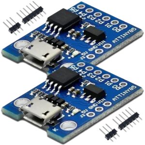 UMTMedia 2pcs Micro USB ATTINY85 5V IIC I2C SPI Interface Digispark Kickstarter Development Board Compatible With Arduino