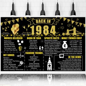 40th Birthday Black Gold Party Decoration