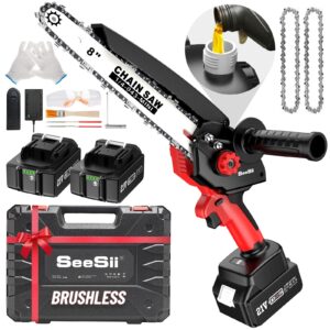 Seesii 8 Inch Mini Chainsaw