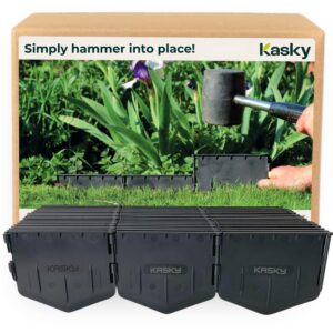 Easy to Install Lawn Edging Border - Simply Hammer into Place