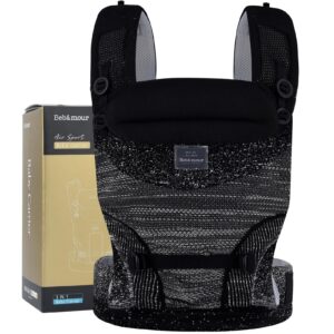 Bebamour Baby Carrier 4-Position Front and Back Baby Carrier with 2 Shoulder Bibs