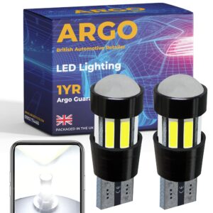 501 T10 W5W Car Led Side Light Bulbs Projector Lens Smd Canbus Error Free Smd Xenon White Bulb Bright Map Dome Interior Halogen Upgrade Footwell Bulb Front Rear Number Plate Boot Light 12