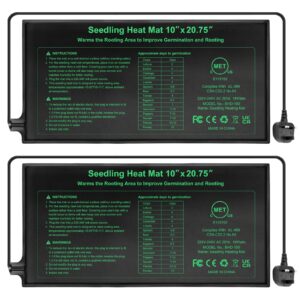 HYDGOOHO Seedling Heat Mat 10 x 20.75 in 2 Pack