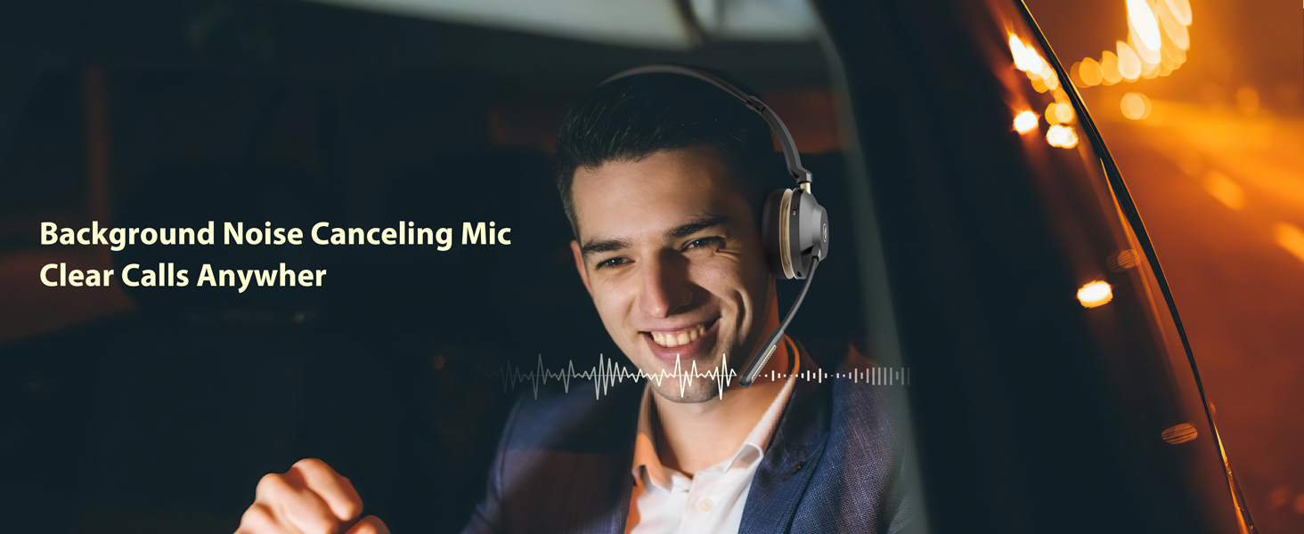 computer headset with microphone