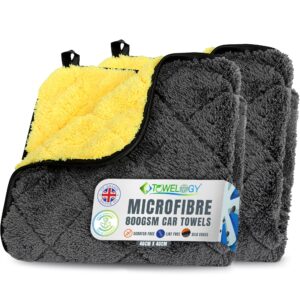 Towelogy Microfibre Car Interior Cloths for Car Cleaning Lint Free