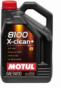 WOL 5W30 Fully Synthetic Engine Oil-Motul 8100 X-Clean+ DPF Car Lubricant 4T ACEA C3 106377 Cae Engine Oil (5 L)