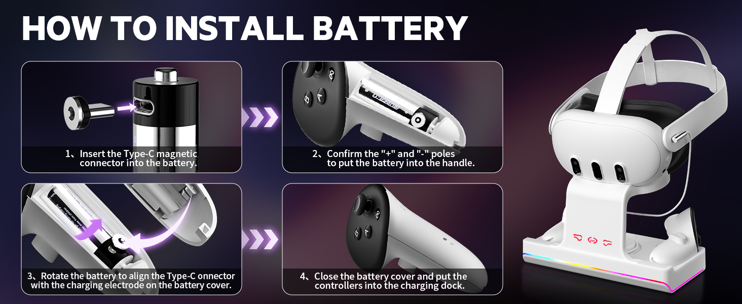 Charging Dock for Meta Quest 3