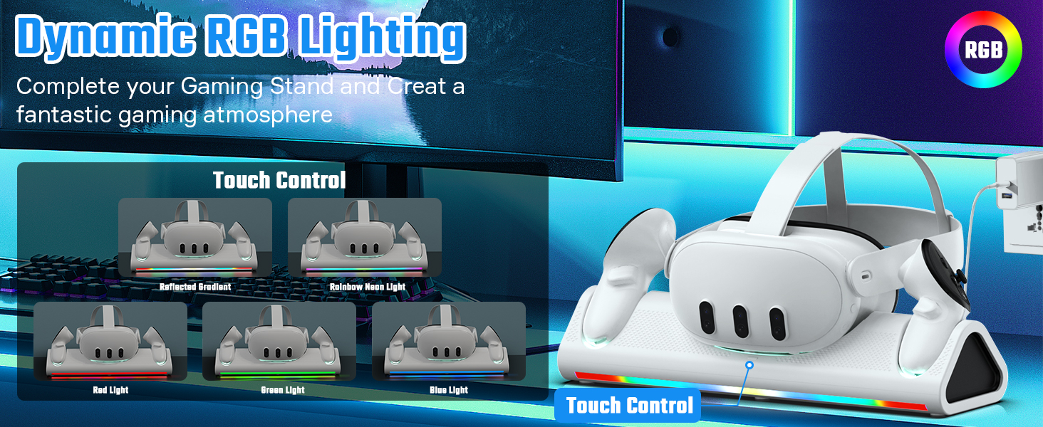 Charging Dock Station for Meta Quest 3 Quest 3 Charging Dock Quest 3 Charging Dock Station