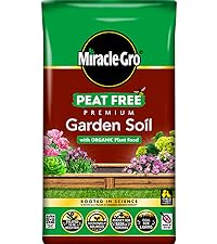 Miracle-Gro Peat Free Premium Garden Soil with ORGANIC Plant Food