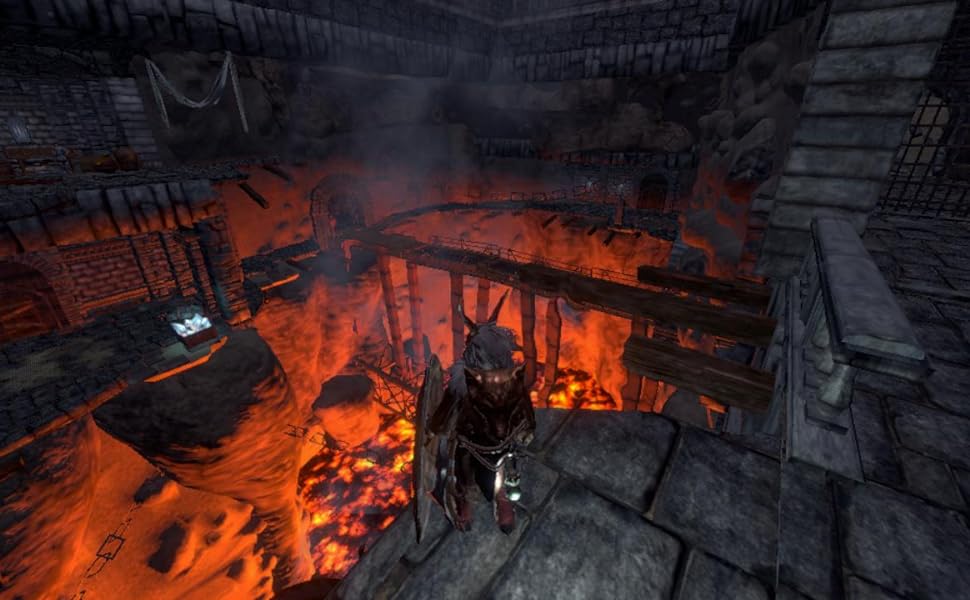 exploring a dungeon