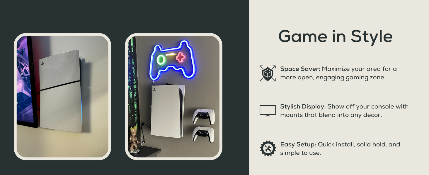 ps5 wall monut style home decor