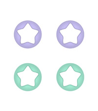 ute Thumb Grip Caps for PS5/4 Controller, Silicone Analog Stick Caps Cover for Xbox Series X/S