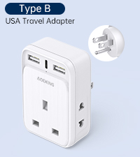 UK to US Plug Adapter