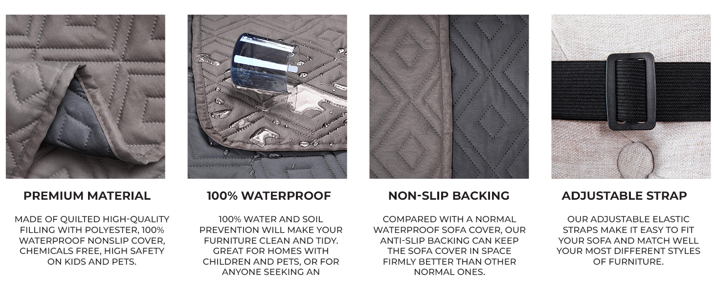 SOFA SLIP COVER LIGHT GREY