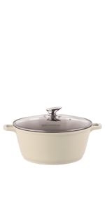 casserole cream, stockpot cream, cookware set cream, beige cookware, white cookware
