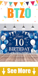10th Birthday Banner