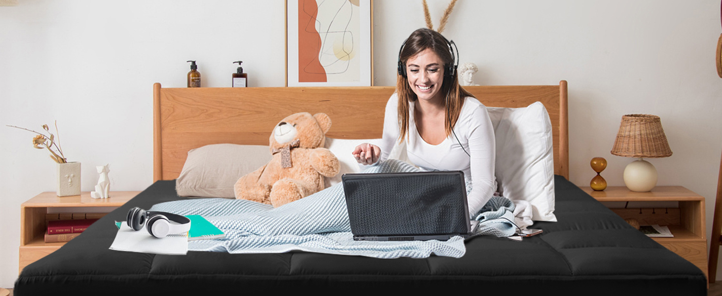 ELEMUSE MEMORY FOAM MATTRESS TOPPER