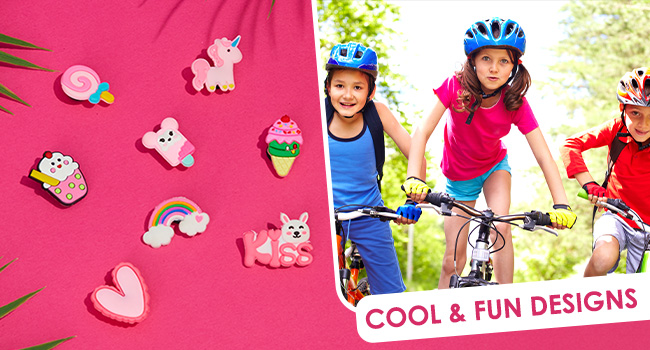 CityComfort Girls Clogs with Removable Charms