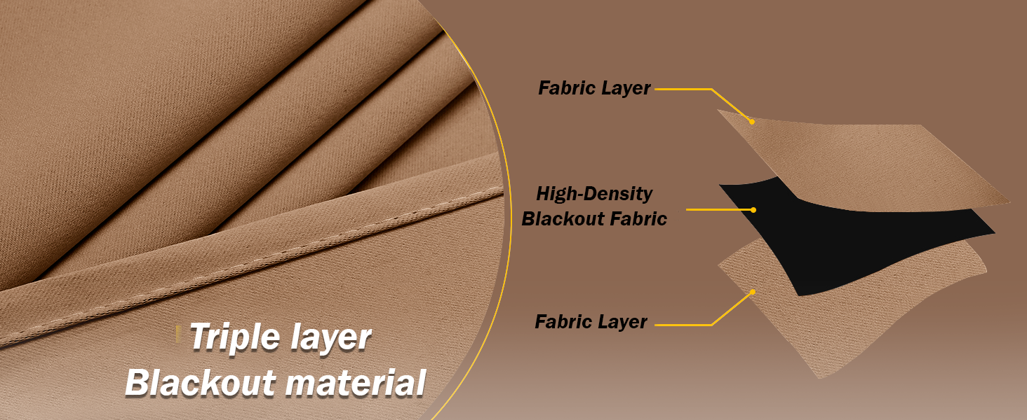 BLACKOUT CURTAIN BEIGE