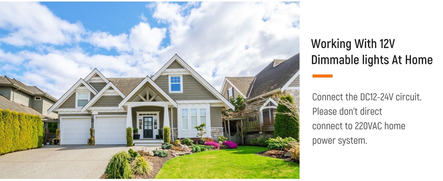  12V Light Dimmer Switch PWM Rotary Dimmer for LED Strip Light, RV Boat Camper