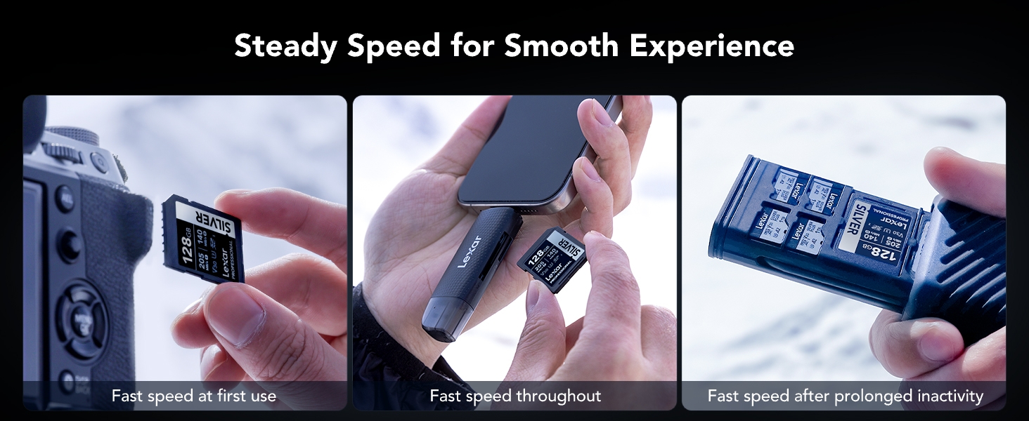 Lexar Silver SD Card 128GB