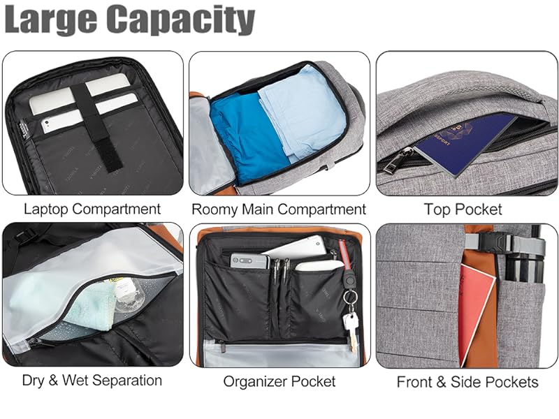 Large storage space can easily accommodate storage bags
