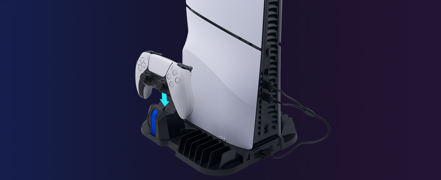 Cooling Charging Stand for NEW PS5 Slim