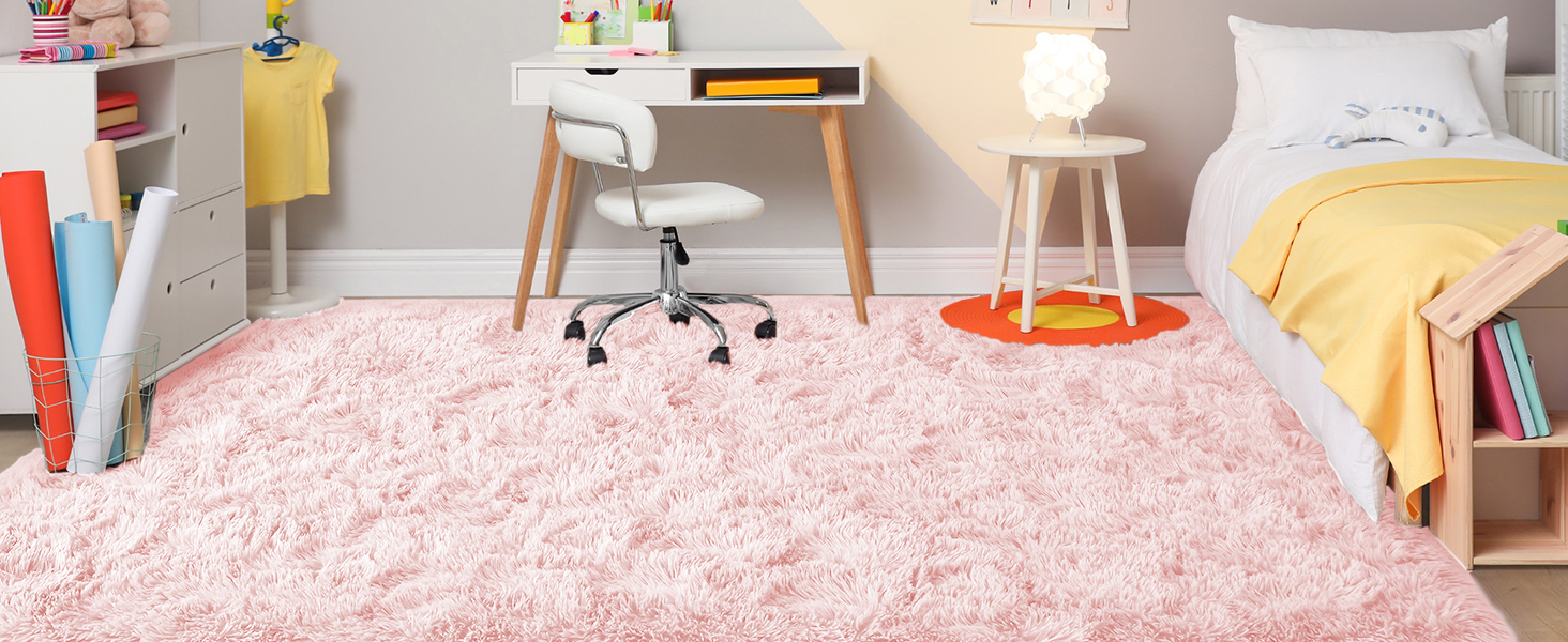 SHAGGY RUG PINK