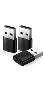 USB C to USB Adapter 3Pack