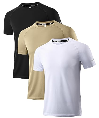 Holure Men's Sportswear Breathable Quick-Drying Short-Sleeved T-Shi