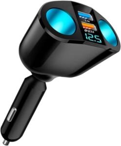 Usb Car Charger Cigarette Lighter - Cigarette Lighter Adapter Car Cigarette Lighter Usb Socket Usb Charger with Led Voltmeter for Smartphone Gps Camera