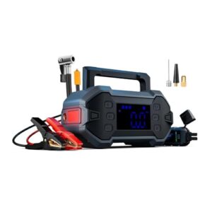 Portable Car Jump Starter 3000A with Air Compressor 12V Battery Jumper Emergency for 8.0L Gas & Diesel Engines Power Booster Start Boost Charger Box and Power Bank