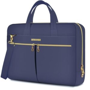 Ferkurn Laptop Bag Case for Women Men Briefcase Messenger Computer Bag with Shoulder Compatible with Macbook Pro/Air