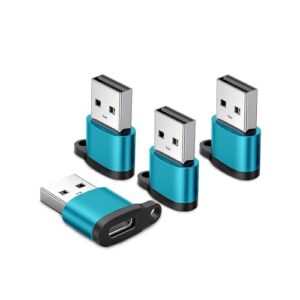 USB to USB C Adapter 4pack-Type C Female to A Male Charger Cable Compatible Apple Watch 8