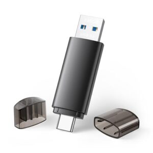 JOIOT 128GB Flash Drive Dual-Interface USB-A&USB-C 3.0 High-Speed Memory Stick Thumb Drive
