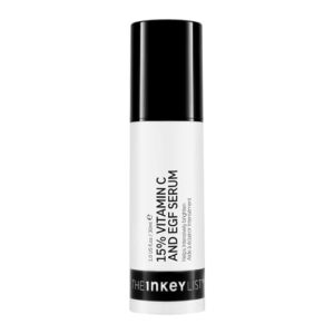 The INKEY List 15% Vitamin C and EGF Serum Helps to Intensively Brighten All Skin Types 30ml