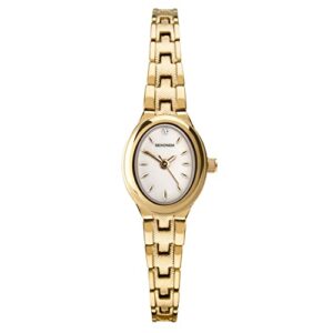 Sekonda Ladies Megan 21mm Oval Classic Analogue Watch with Mother of Pearl Stone Set Dial