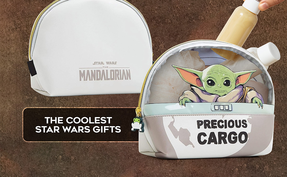 Disney Stitch Toiletry Bag for Women Teenagers Girls Travel Accessories Baby Yoda