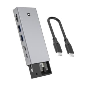 HotTopStar USB-C Hub with M.2 NVMe/SATA SSD Enclosure