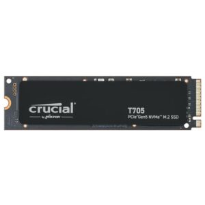 Crucial T705 4TB SSD PCIe Gen5 NVMe M.2 Internal Gaming SSD
