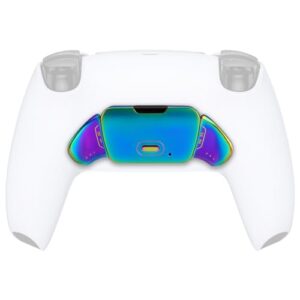 Metallic Rainbow Aura Blue & Purple Real Metal Buttons (RMB) Version K1 K2 Buttons Housing & Remap PCB Board for eXtremeRate Rise Remap Kit – Without Controller & Other Rise Accessories