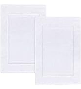 UTOPIA TOWELS Cotton Banded Bath Mats, [Not a Bathroom Rug], 53 x 86 CM, 100% Ring Spun Cotton - ...