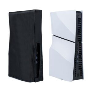 Mcbazel PS5 Slim Dust Cover Anti Scratch Protective Cover Sleeve for PS5 Slim Digital/Disc Edition Consoles – Black