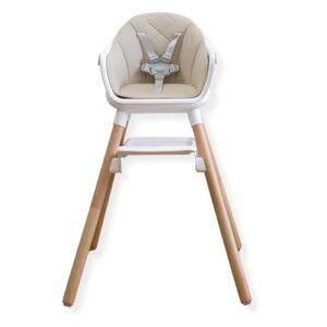Clair de Lune 6in1 Eat & Play Convertible High Chair for 4 Months to 6 Years (Beige and Natural)