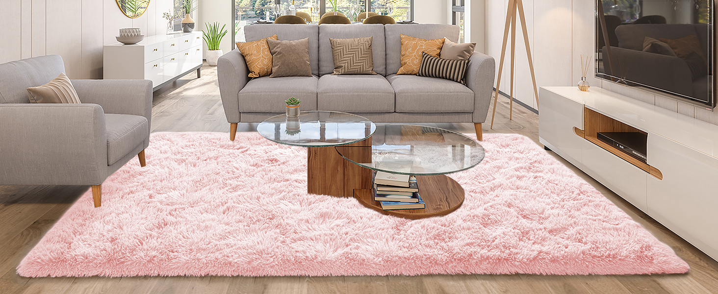 SHAGGY RUG PINK