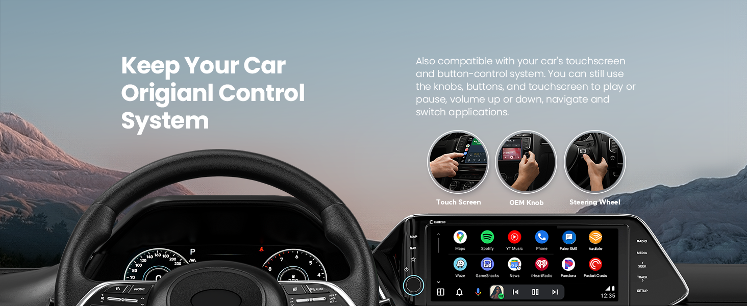 Android Auto Wireless Adapter uk, Keep your car origianl control system